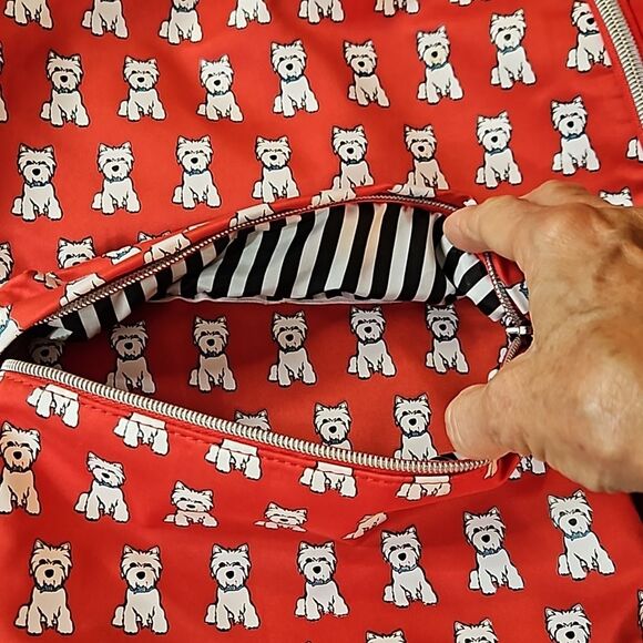 Marc Tetro Red Backpack White Scottish Dogs - Picture 9 of 14